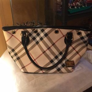 Burberry print handbag